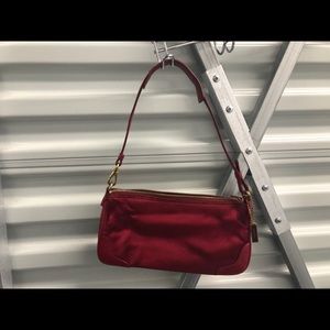 Vintage Genuine Leather/Satin Coach Bag